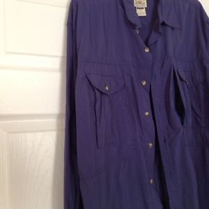 Travel Smith Men's Shirt, Large, Royal blue